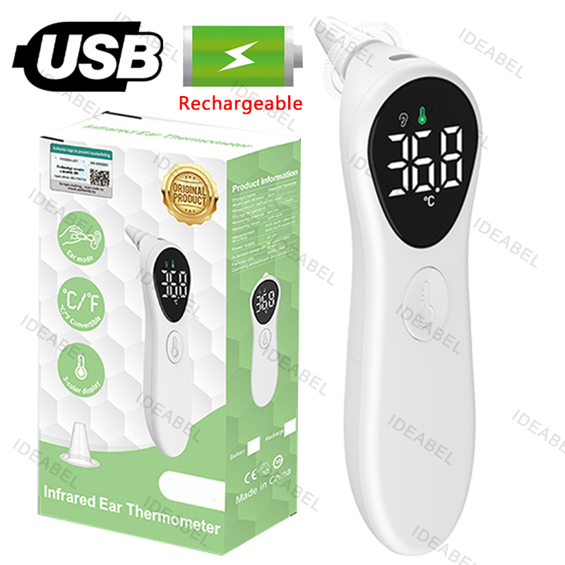 Industrial Laser Temperature - Termômetro de ouvido médico recarregável ℃