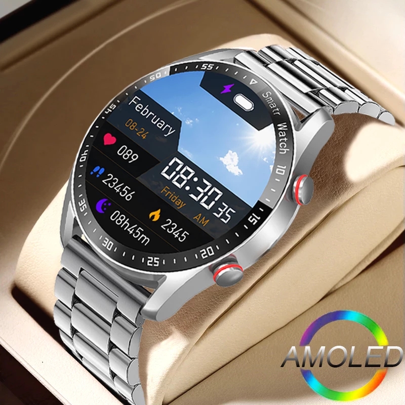 Industrial Laser Temperature - Impermeável relógio inteligente para homens, Bluetooth