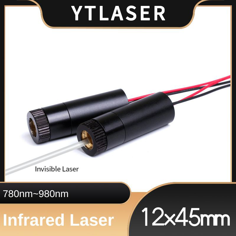 Industrial Laser Diode - D12X45mm Foco Ajustável 780nm 830nm 850nm