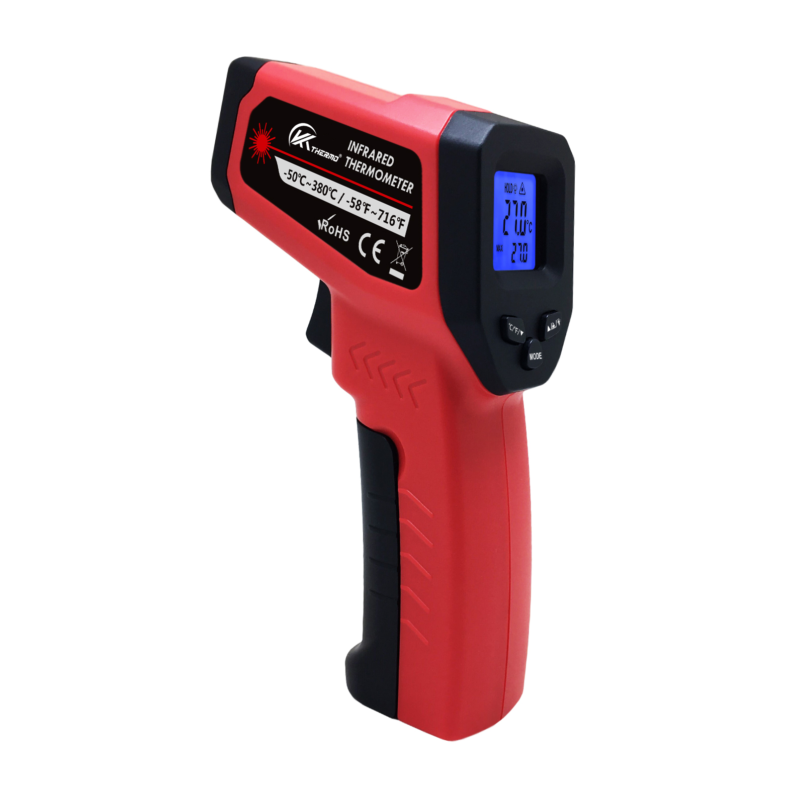 Industrial Laser Temperature - Termômetro eletrônico industrial LCD, Sem contato,-50