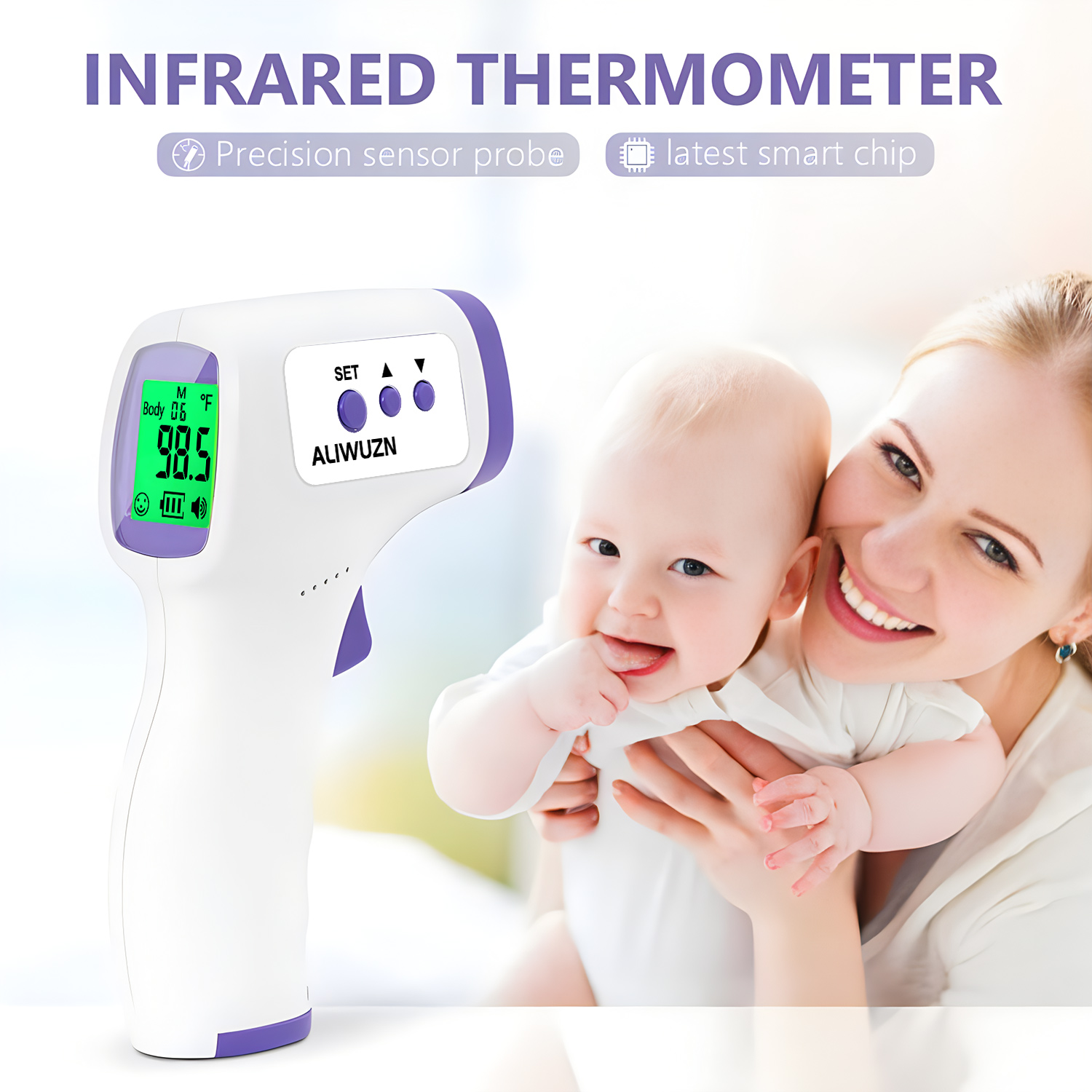 Febre médica termômetro infrav - Industrial Laser Temperature avaliação e preço