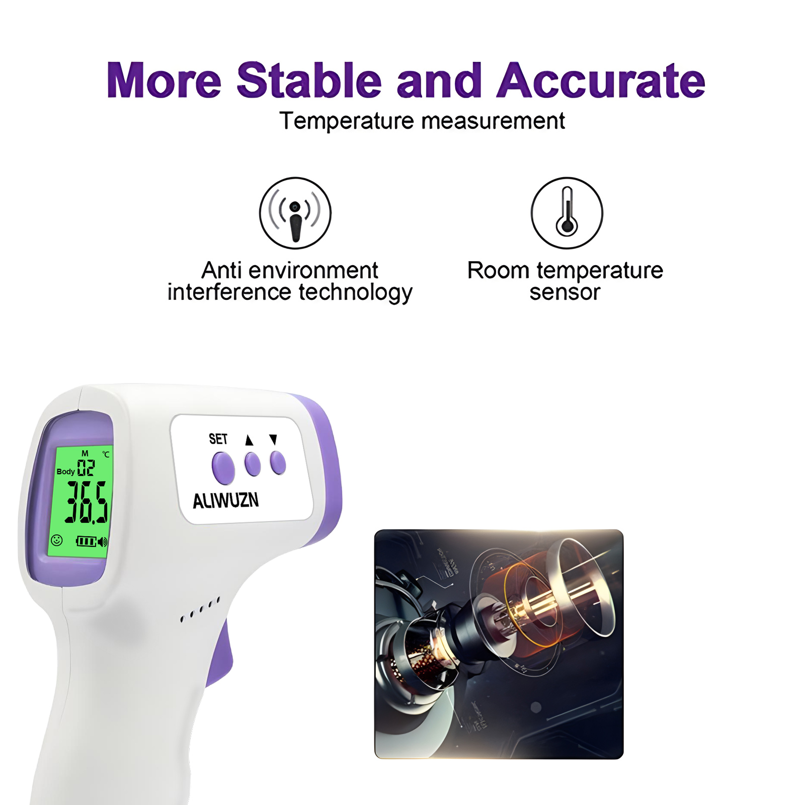 Febre médica termômetro infrav - Industrial Laser Temperature avaliação e preço