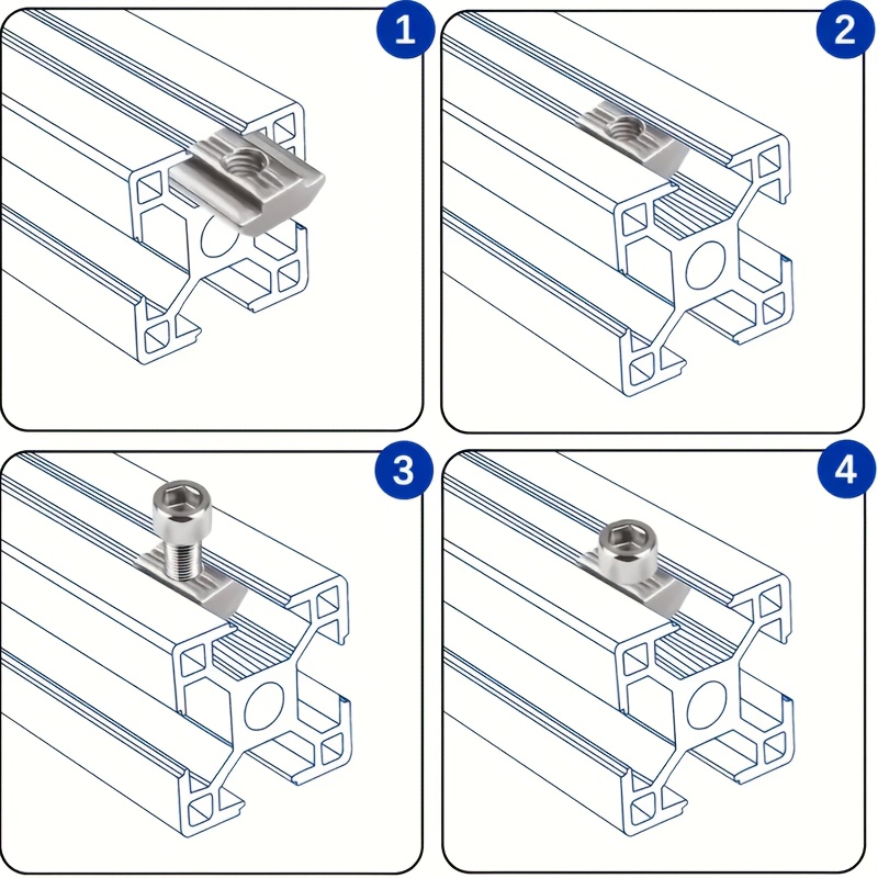 25 Conjuntos de Porcas T-Slot  - Aluminum T-Slot Profile avaliação e preço