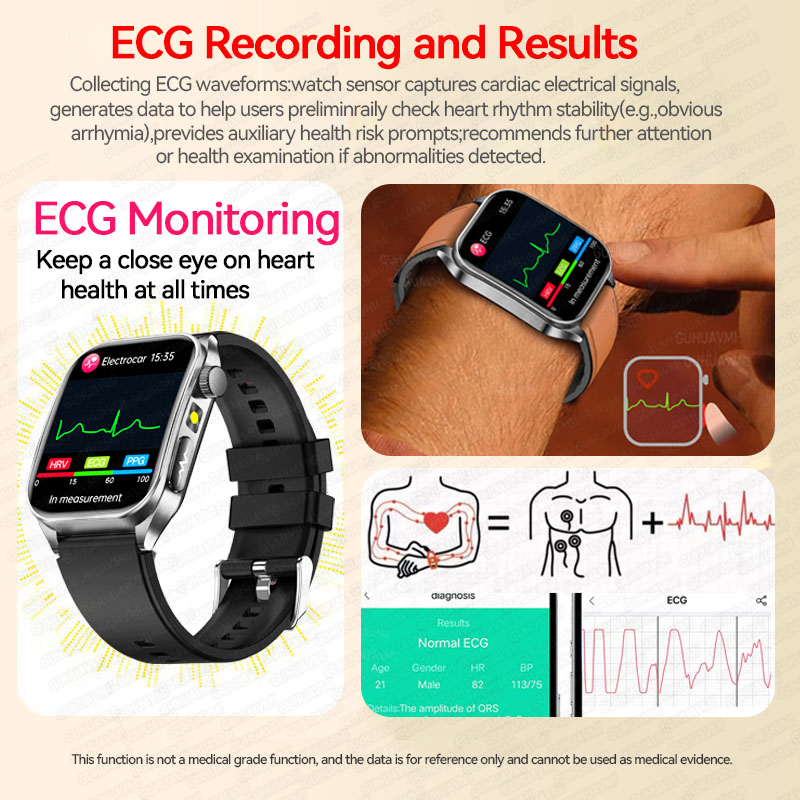 Novo Smartwatch 2026 com Três  - Industrial Laser Temperature avaliação e preço