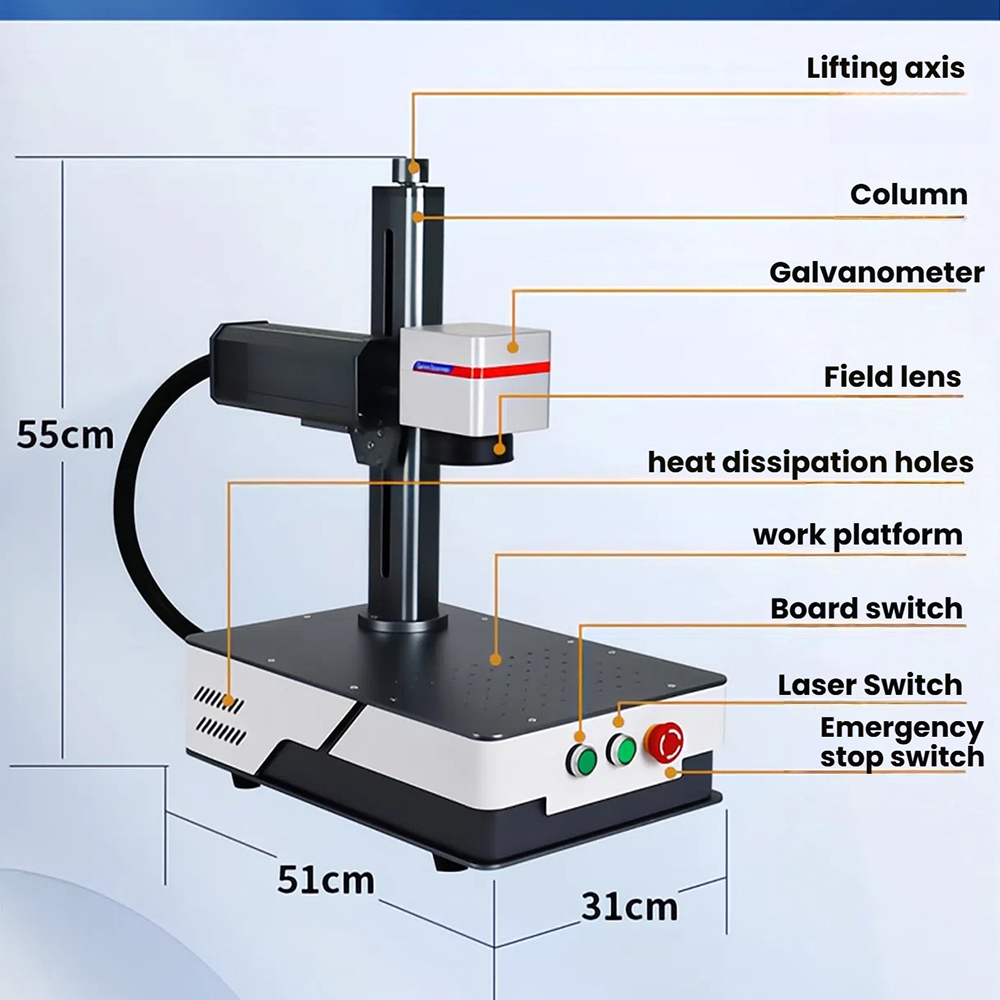 WaveTopSign 20W 30W Máquina de - Fiber Laser Source 20W avaliação e preço