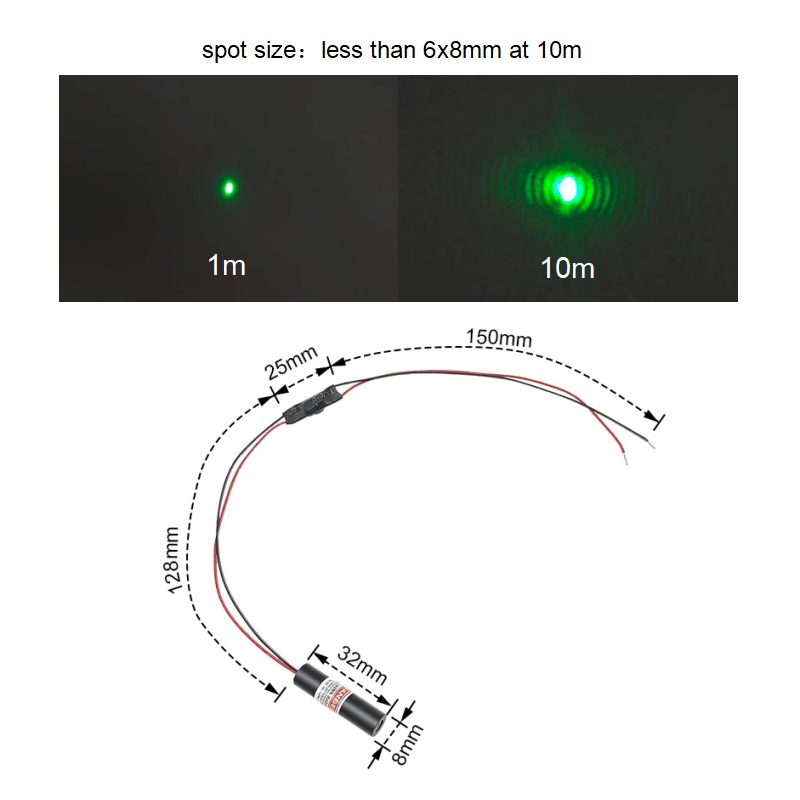 Módulo de Diodo Laser Verde Co - Industrial Laser Diode avaliação e preço