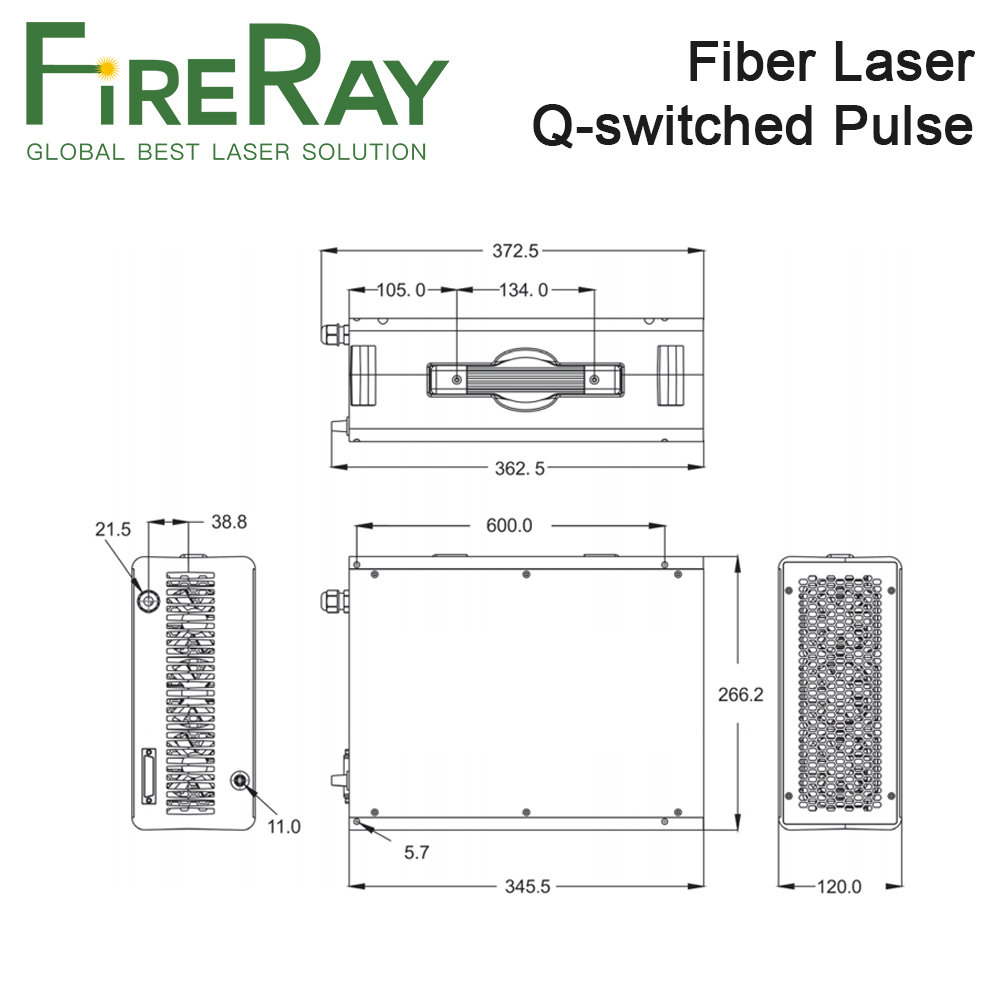 Fireray max q-switched fonte d - Fiber Laser Source 20W avaliação e preço