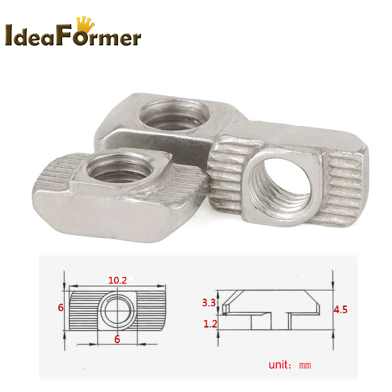 50 pces m3 m4 m5 2020 série t  - Aluminum T-Slot Profile avaliação e preço