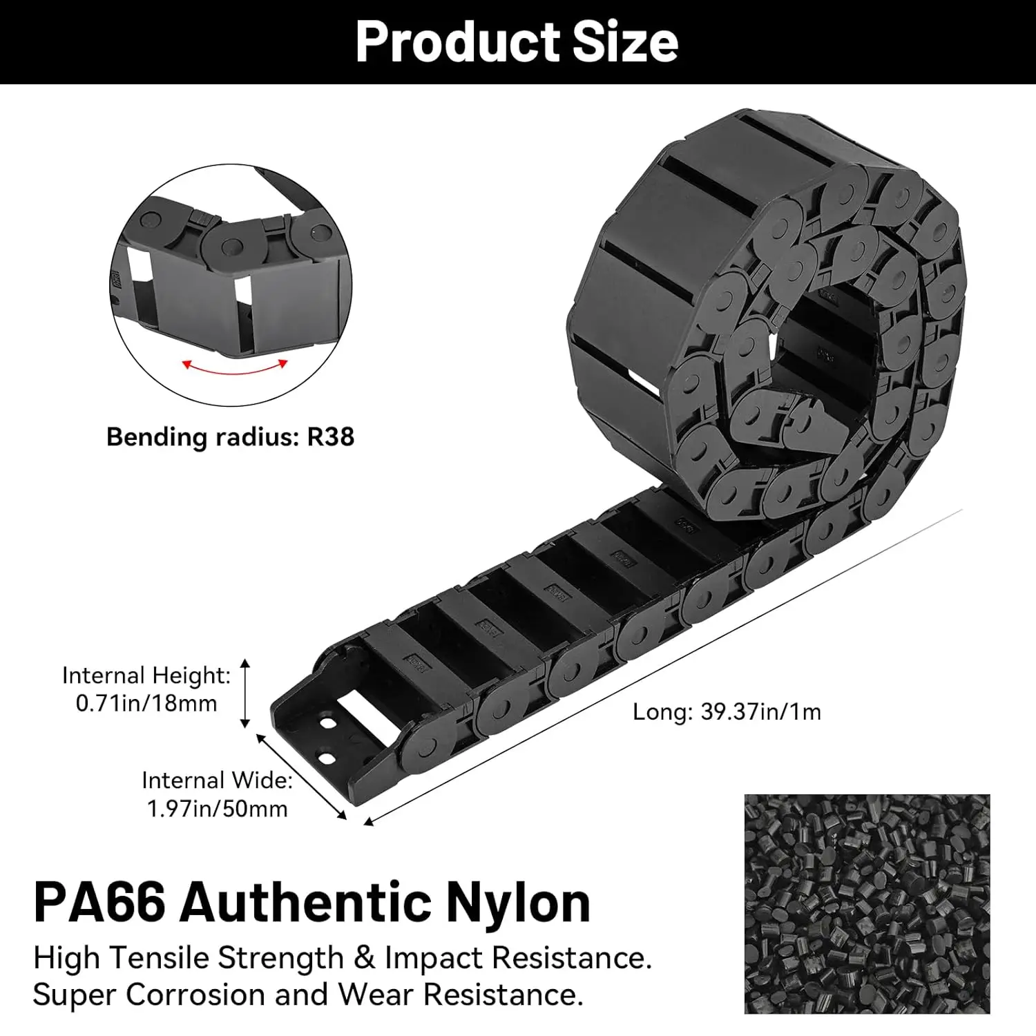 Corrente de arrasto de cabo r5 - Drag Chain Cnc avaliação e preço