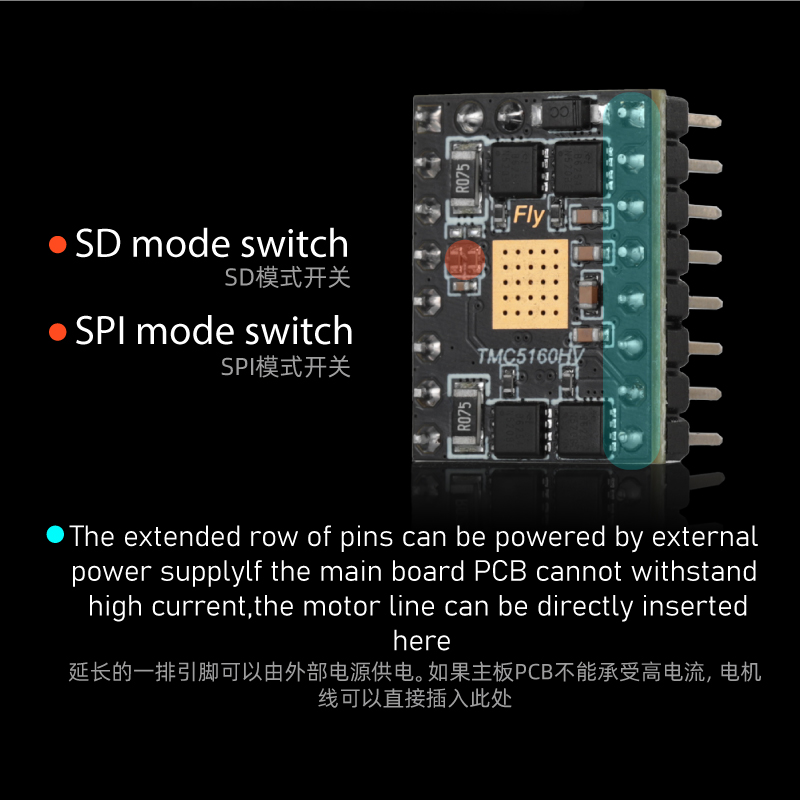 Mellow Fly TMC5160 HV 48V Max  - Stepper Driver Cnc avaliação e preço