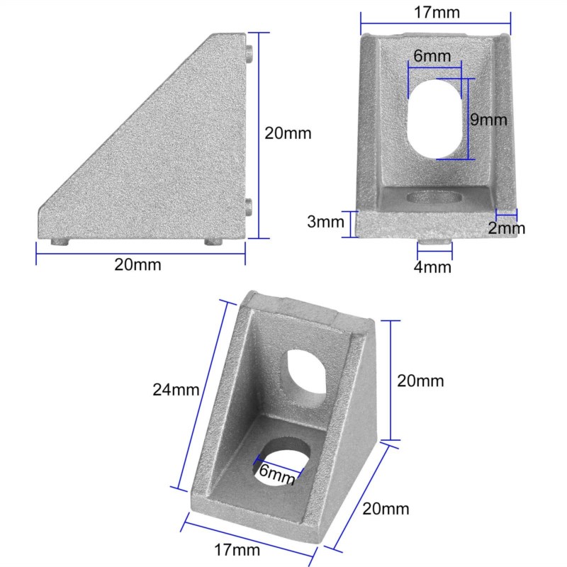 2020 suporte de canto 40 pçs e - Aluminum T-Slot Profile avaliação e preço