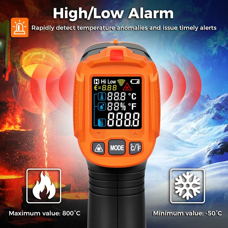 Termômetro Infravermelho -50~3 - Industrial Laser Temperature avaliação e preço